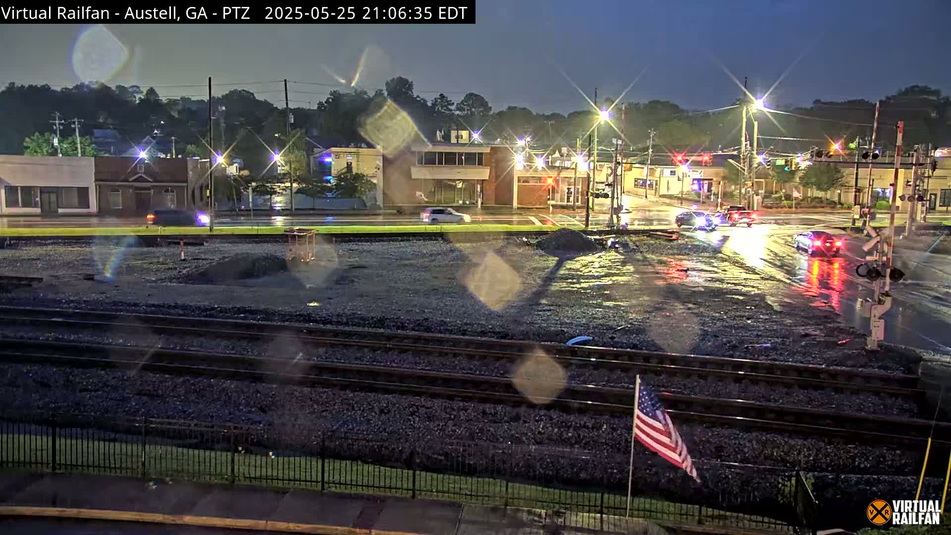 Austell City View & Nortfolk Southern Railway Junction Live Cam -Austell, Coob, Georgia, USA