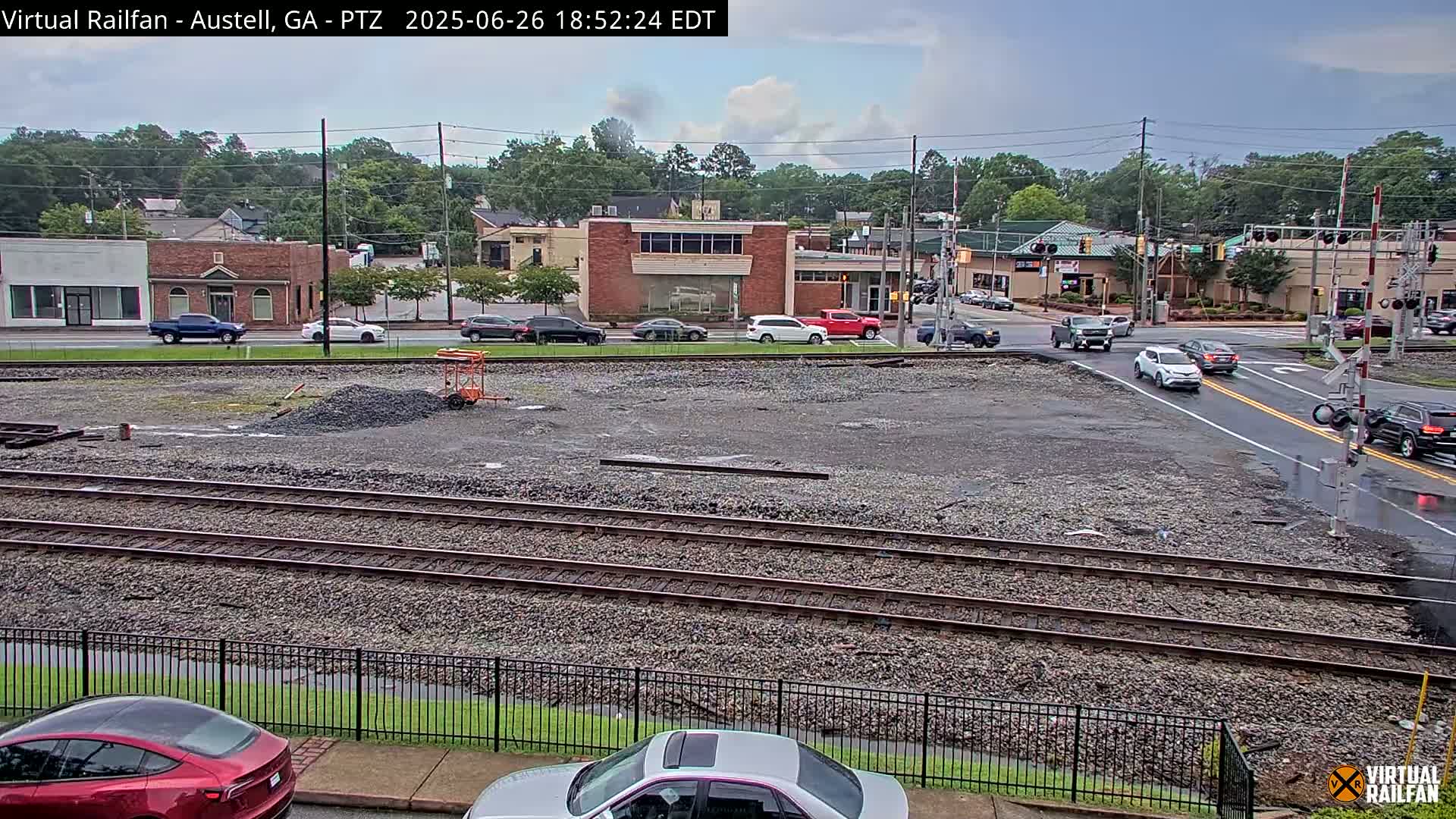 Austell City View & Nortfolk Southern Railway Junction Live Cam -Austell, Coob, Georgia, USA