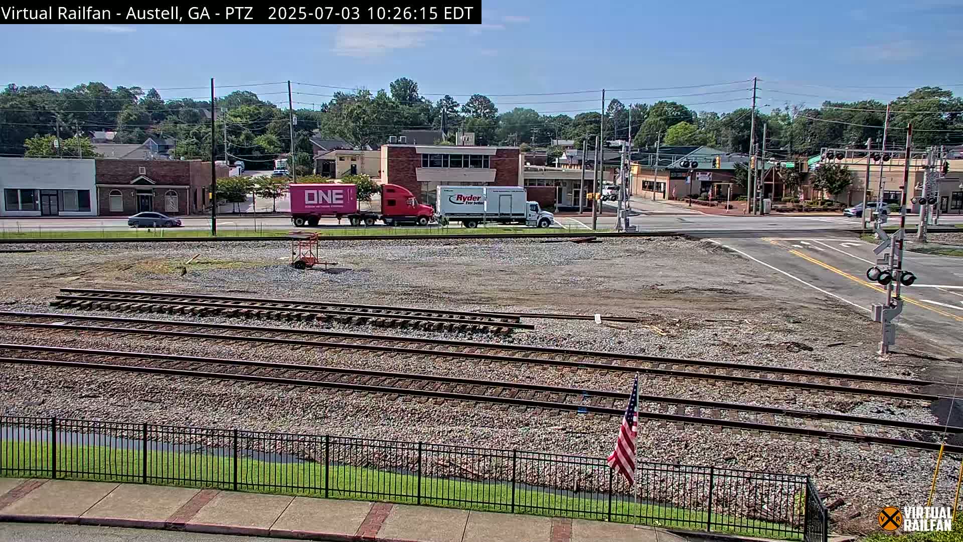 Austell City View & Nortfolk Southern Railway Junction Live Cam -Austell, Coob, Georgia, USA