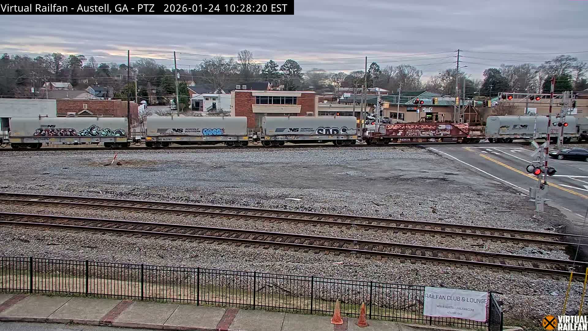 Austell City View & Nortfolk Southern Railway Junction Live Cam -Austell, Coob, Georgia, USA