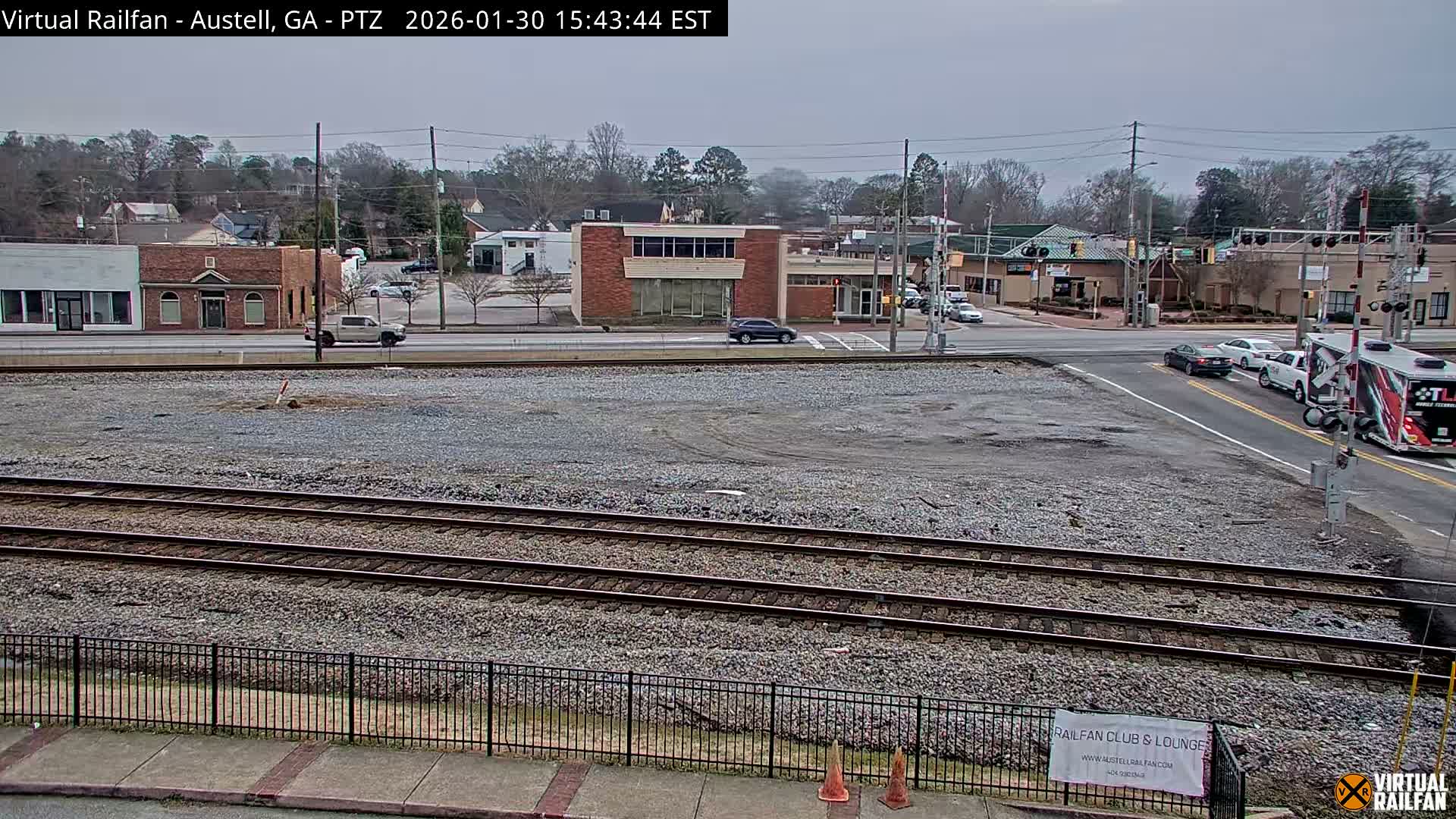 Austell City View & Nortfolk Southern Railway Junction Live Cam -Austell, Coob, Georgia, USA