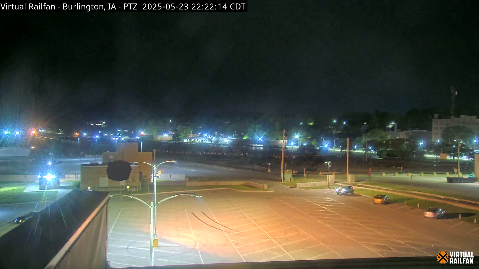 Burlington City & Mississippi River& BNSF Railway Burlington Station Live Cam - Burlington, Des Moines, Iowa, USA