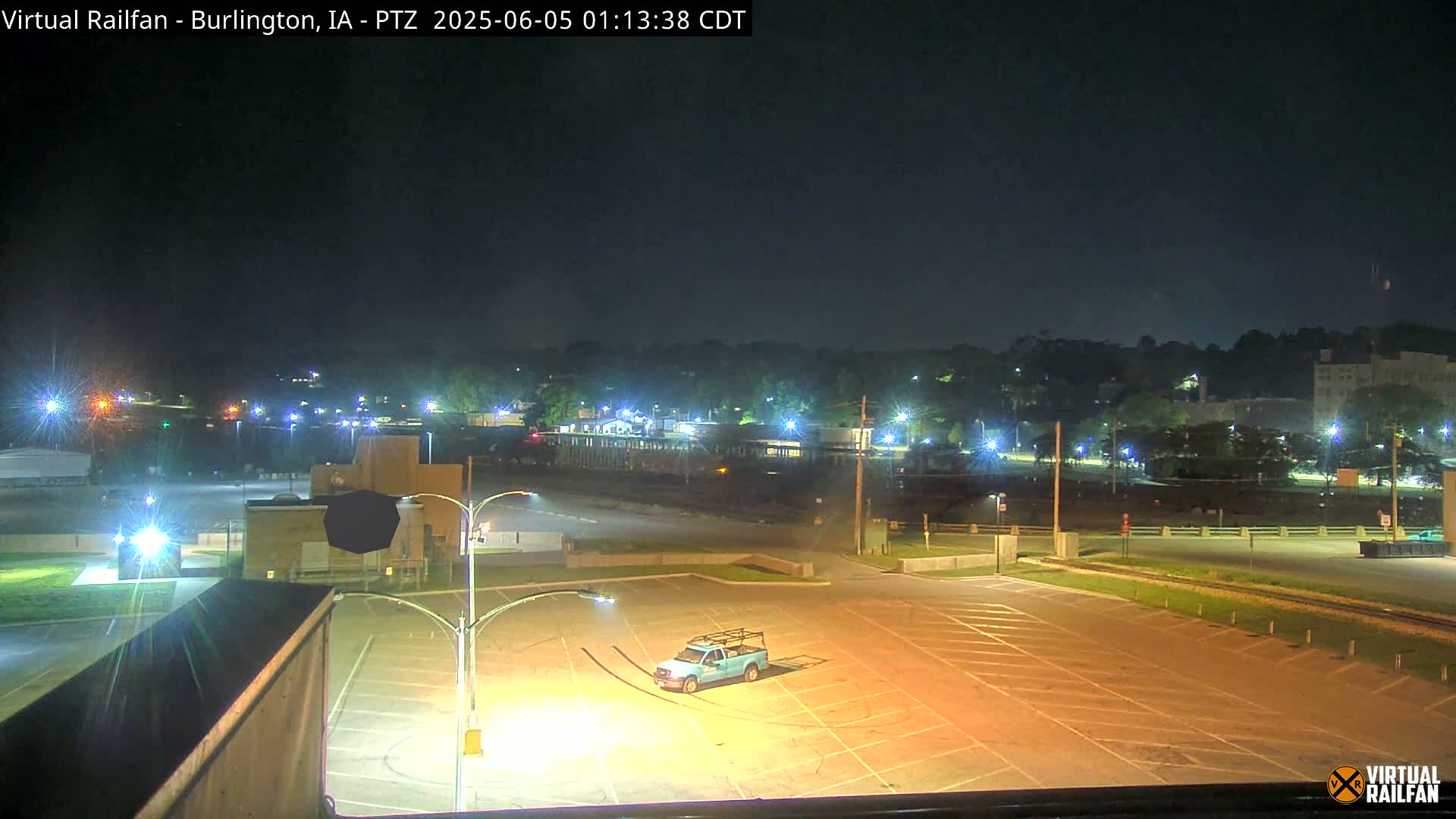 Burlington City & Mississippi River& BNSF Railway Burlington Station Live Cam - Burlington, Des Moines, Iowa, USA