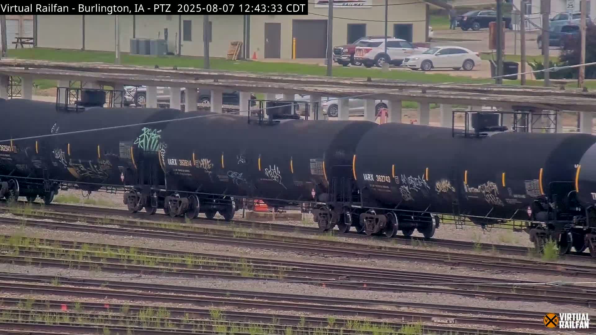 Burlington City & Mississippi River& BNSF Railway Burlington Station Live Cam - Burlington, Des Moines, Iowa, USA