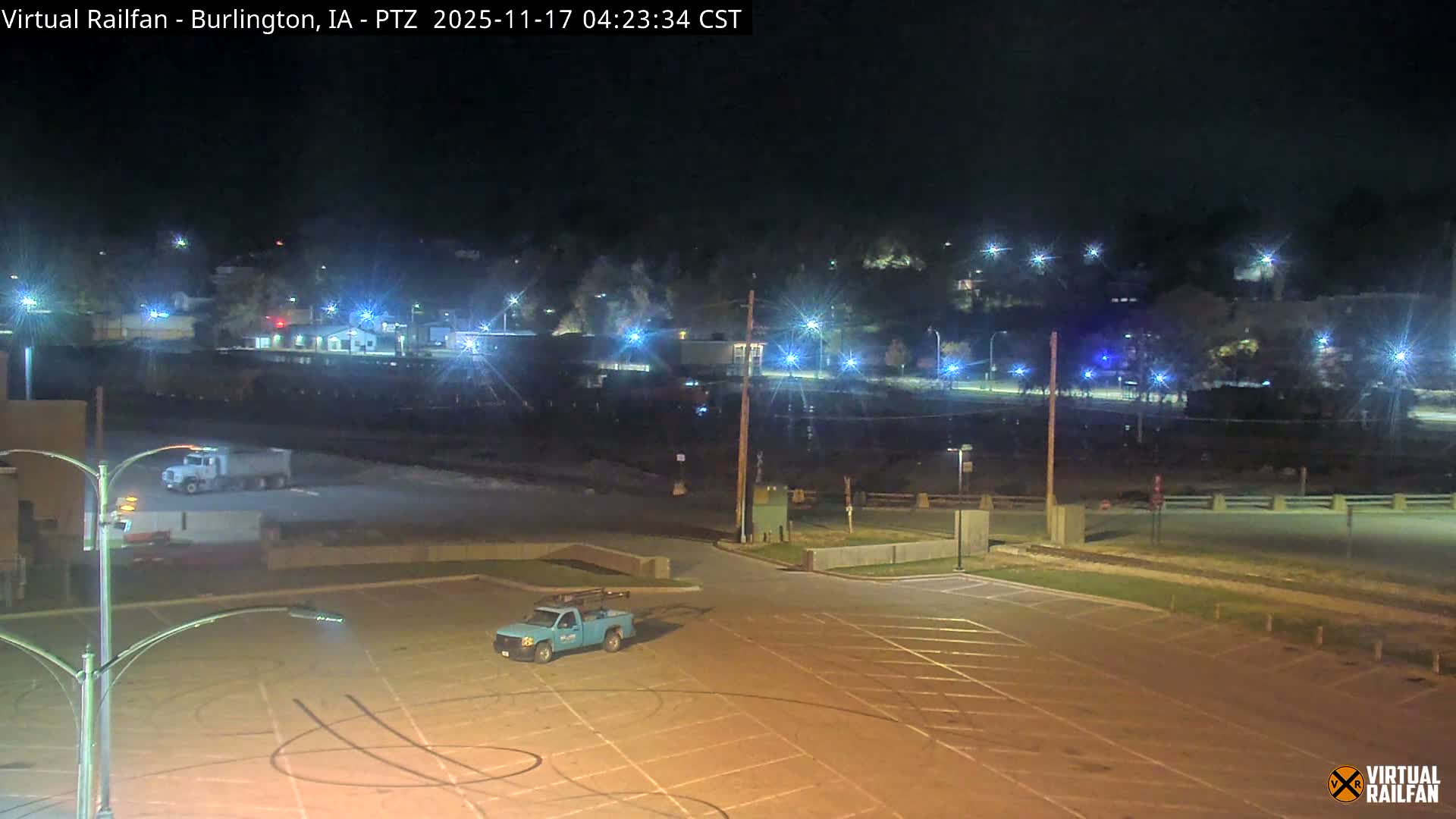 Burlington City & Mississippi River& BNSF Railway Burlington Station Live Cam - Burlington, Des Moines, Iowa, USA