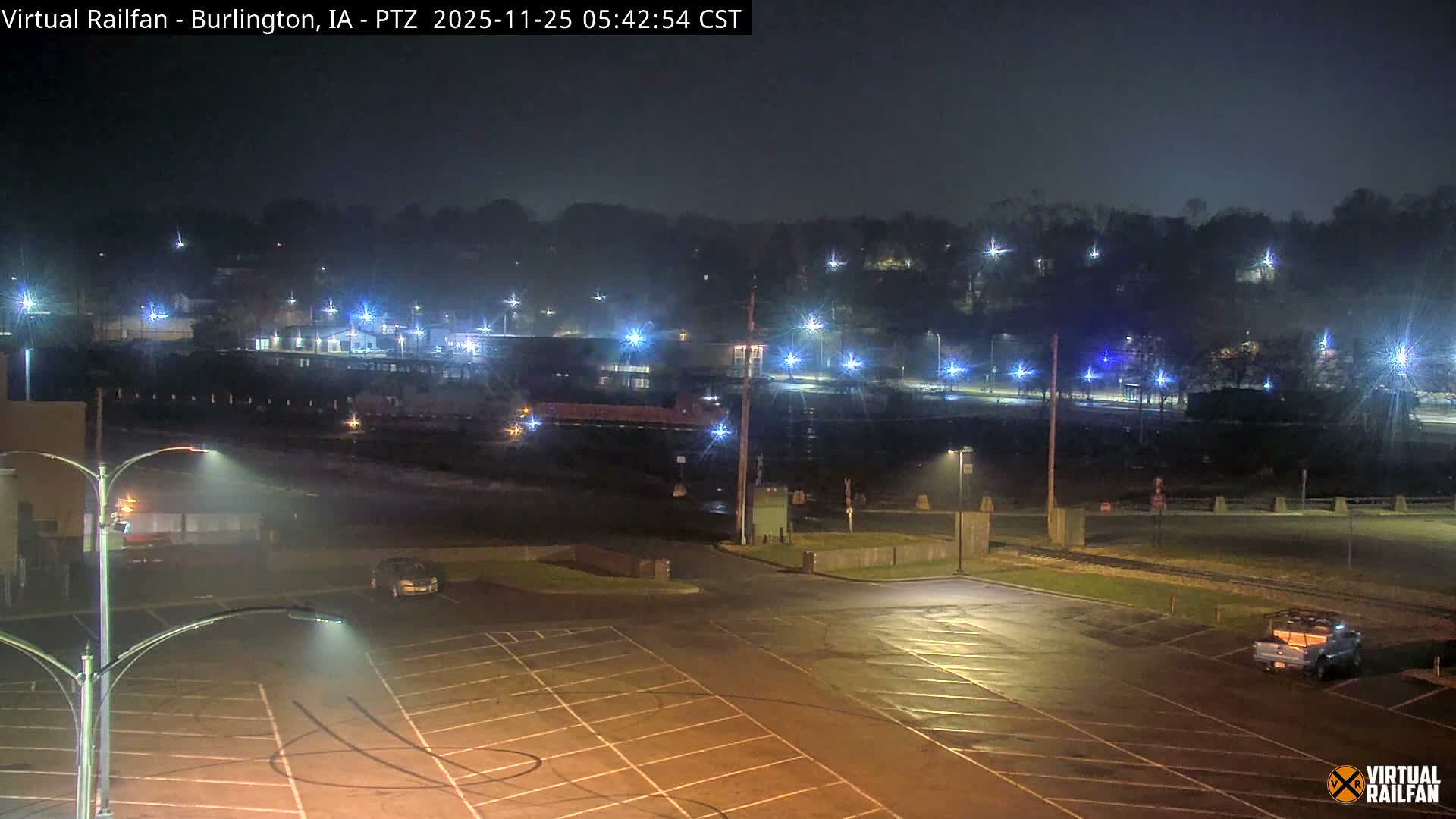 Burlington City & Mississippi River& BNSF Railway Burlington Station Live Cam - Burlington, Des Moines, Iowa, USA