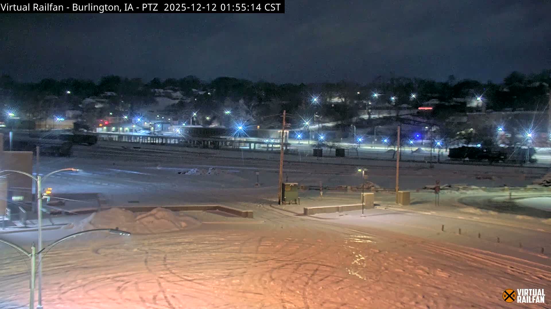 Burlington City & Mississippi River& BNSF Railway Burlington Station Live Cam - Burlington, Des Moines, Iowa, USA