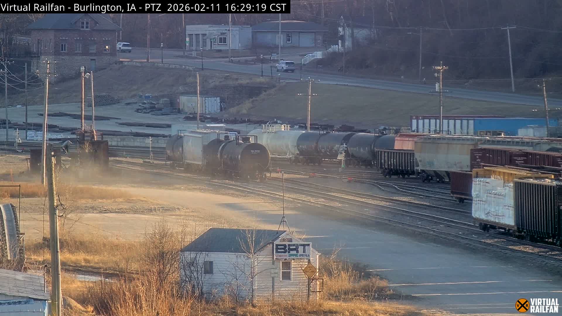 Burlington City & Mississippi River& BNSF Railway Burlington Station Live Cam - Burlington, Des Moines, Iowa, USA