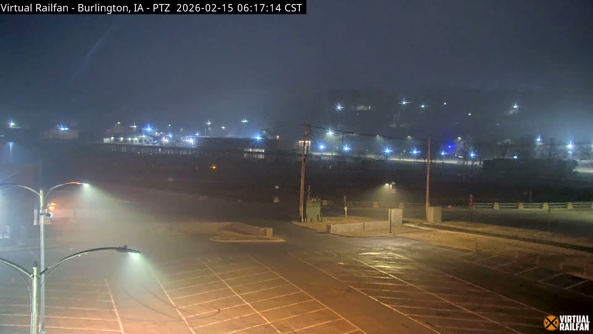 Burlington City & Mississippi River& BNSF Railway Burlington Station Live Cam - Burlington, Des Moines, Iowa, USA