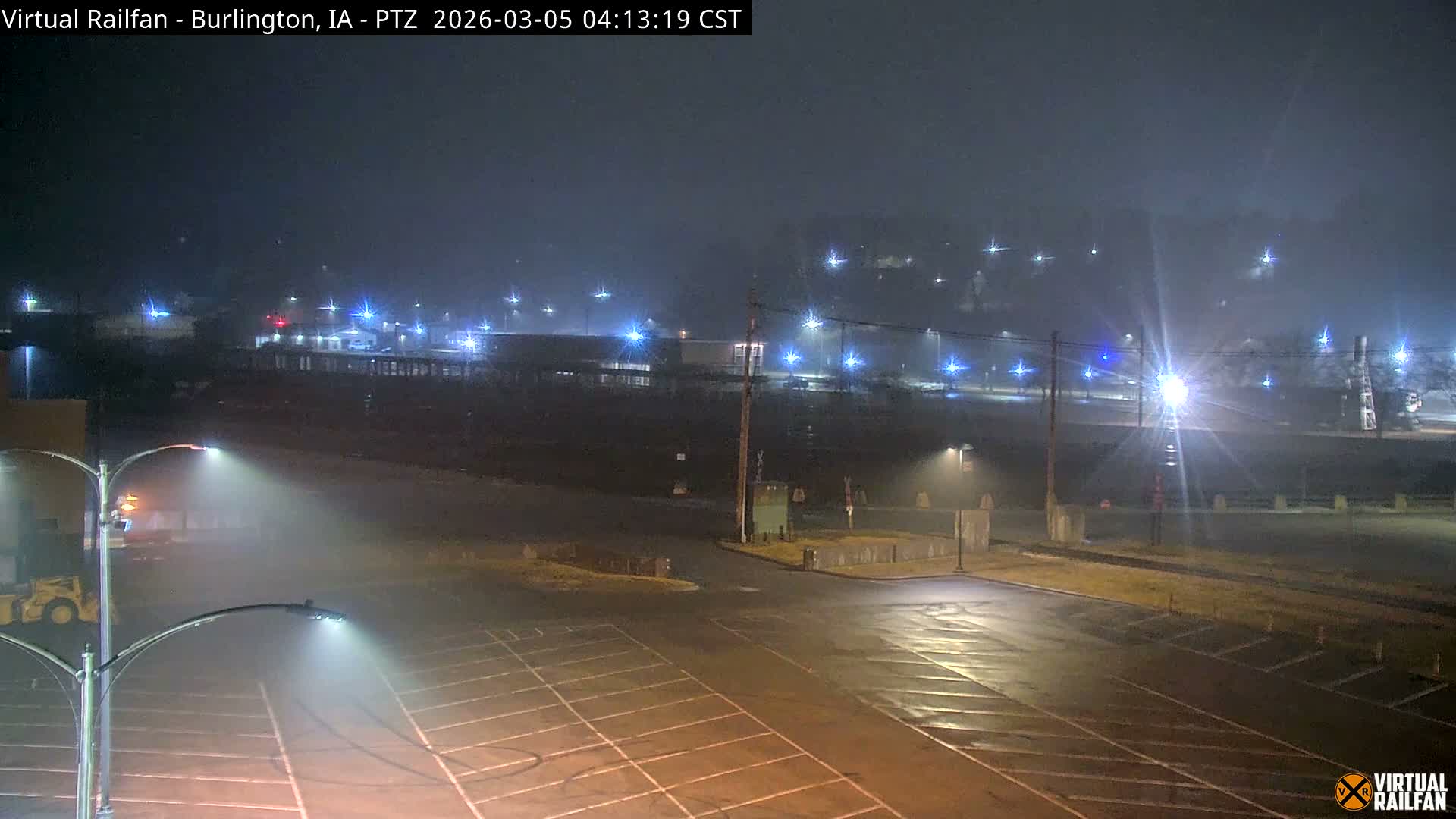 Burlington City & Mississippi River& BNSF Railway Burlington Station Live Cam - Burlington, Des Moines, Iowa, USA