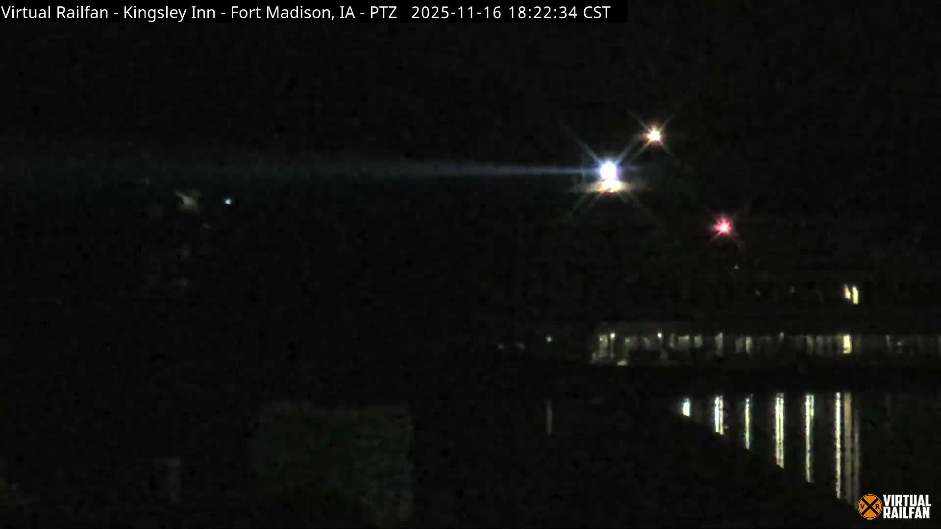 Fort Madison Bridge & Mississippi River & Fort Madison Train Amtrak Station Live Cam - Fort Madison, Lee, Iowa, USA