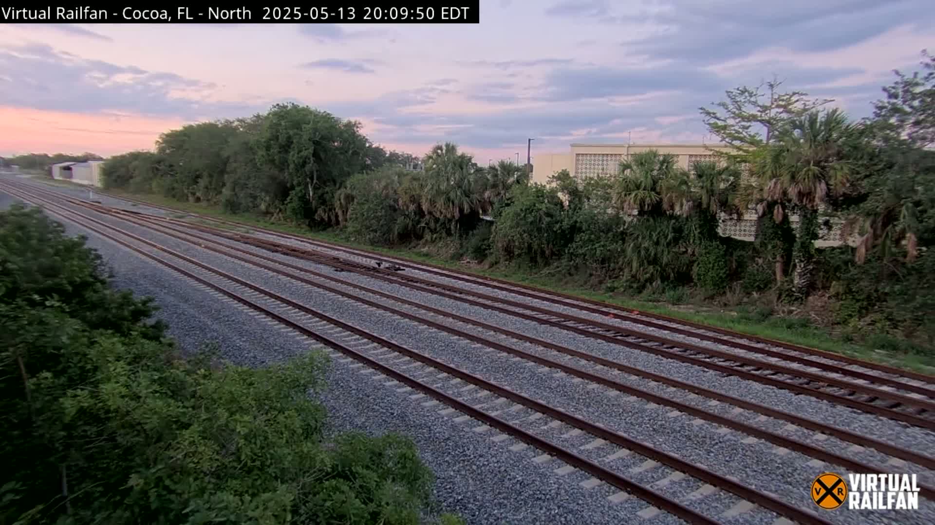 Cocoa, Florida East Coast Railway Brightline Live Cam - Cocoa, Brevard, Florida, USA