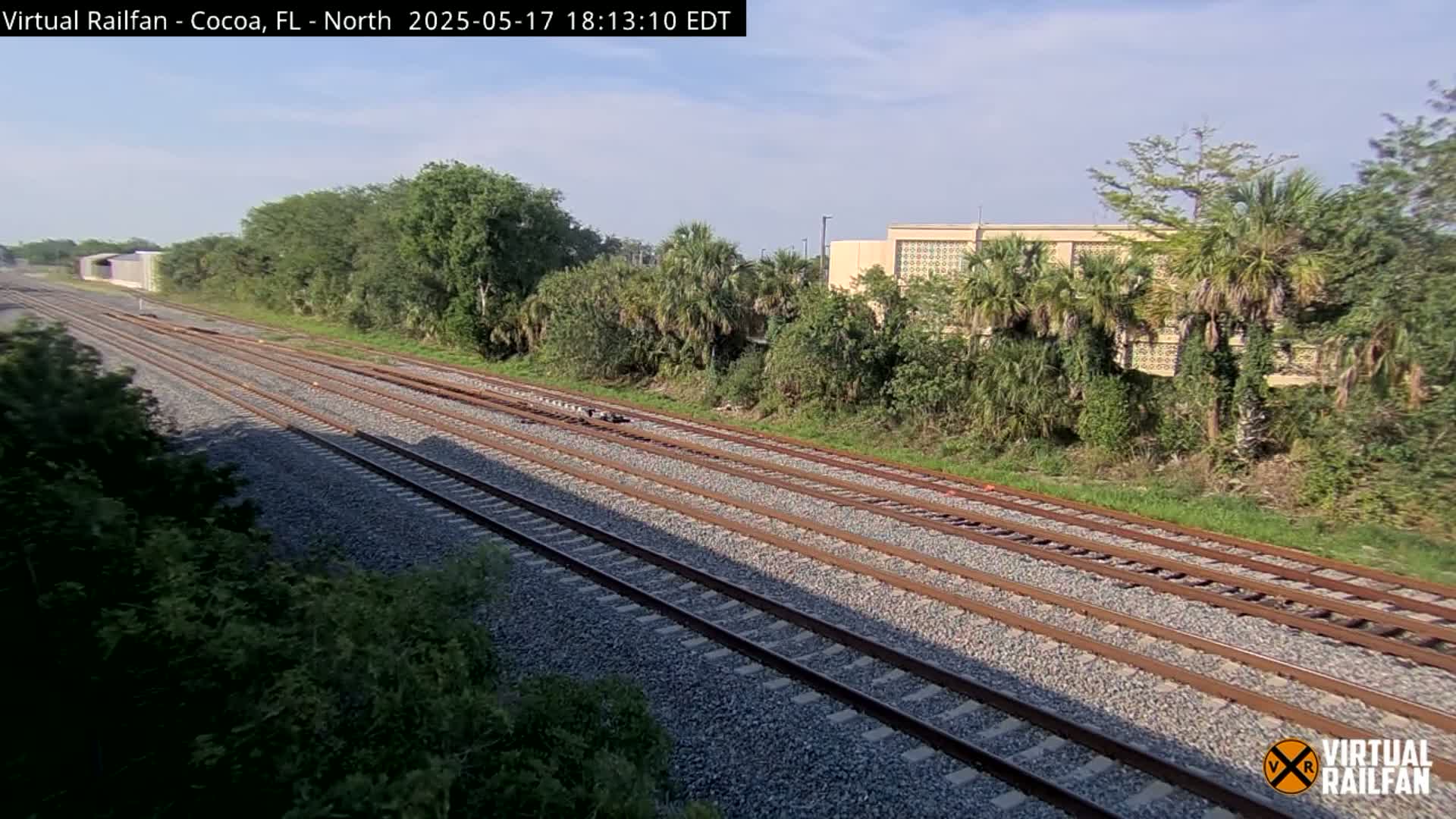 Cocoa, Florida East Coast Railway Brightline Live Cam - Cocoa, Brevard, Florida, USA