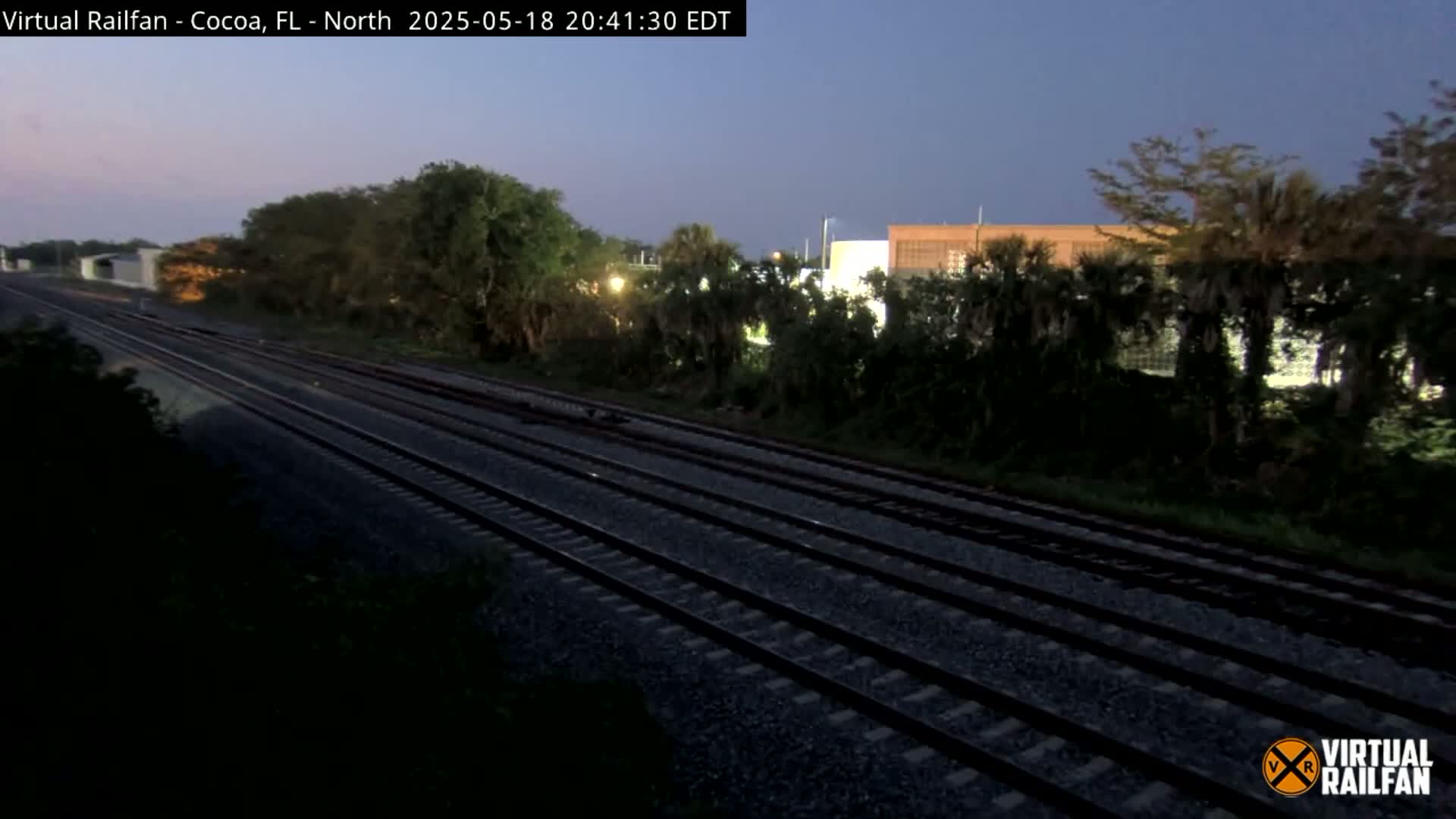 Cocoa, Florida East Coast Railway Brightline Live Cam - Cocoa, Brevard, Florida, USA