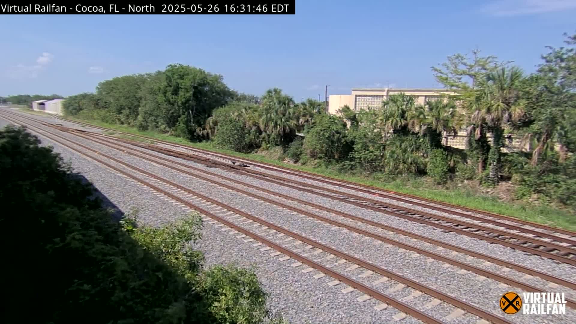 Cocoa, Florida East Coast Railway Brightline Live Cam - Cocoa, Brevard, Florida, USA