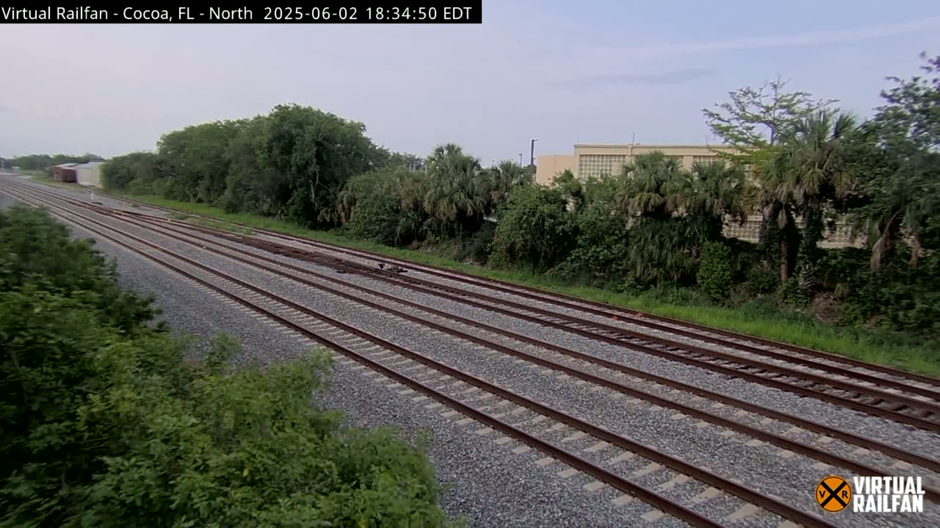 Cocoa, Florida East Coast Railway Brightline Live Cam - Cocoa, Brevard, Florida, USA