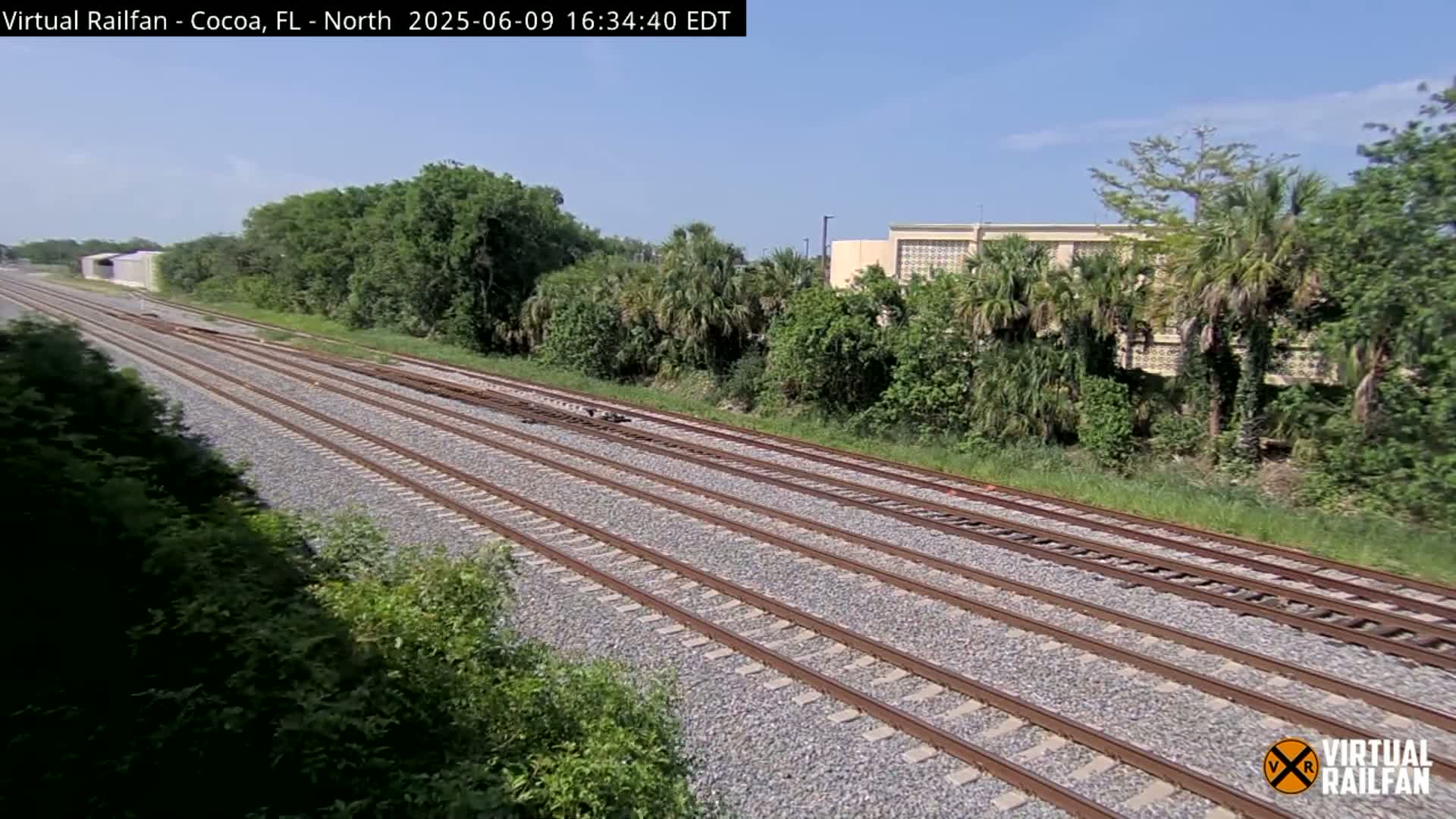 Cocoa, Florida East Coast Railway Brightline Live Cam - Cocoa, Brevard, Florida, USA