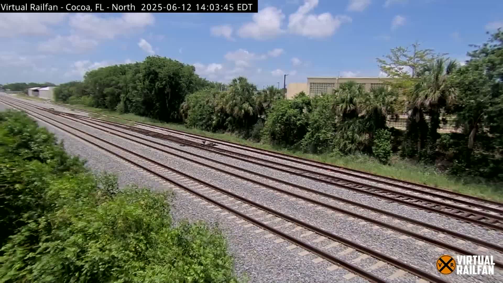 Cocoa, Florida East Coast Railway Brightline Live Cam - Cocoa, Brevard, Florida, USA