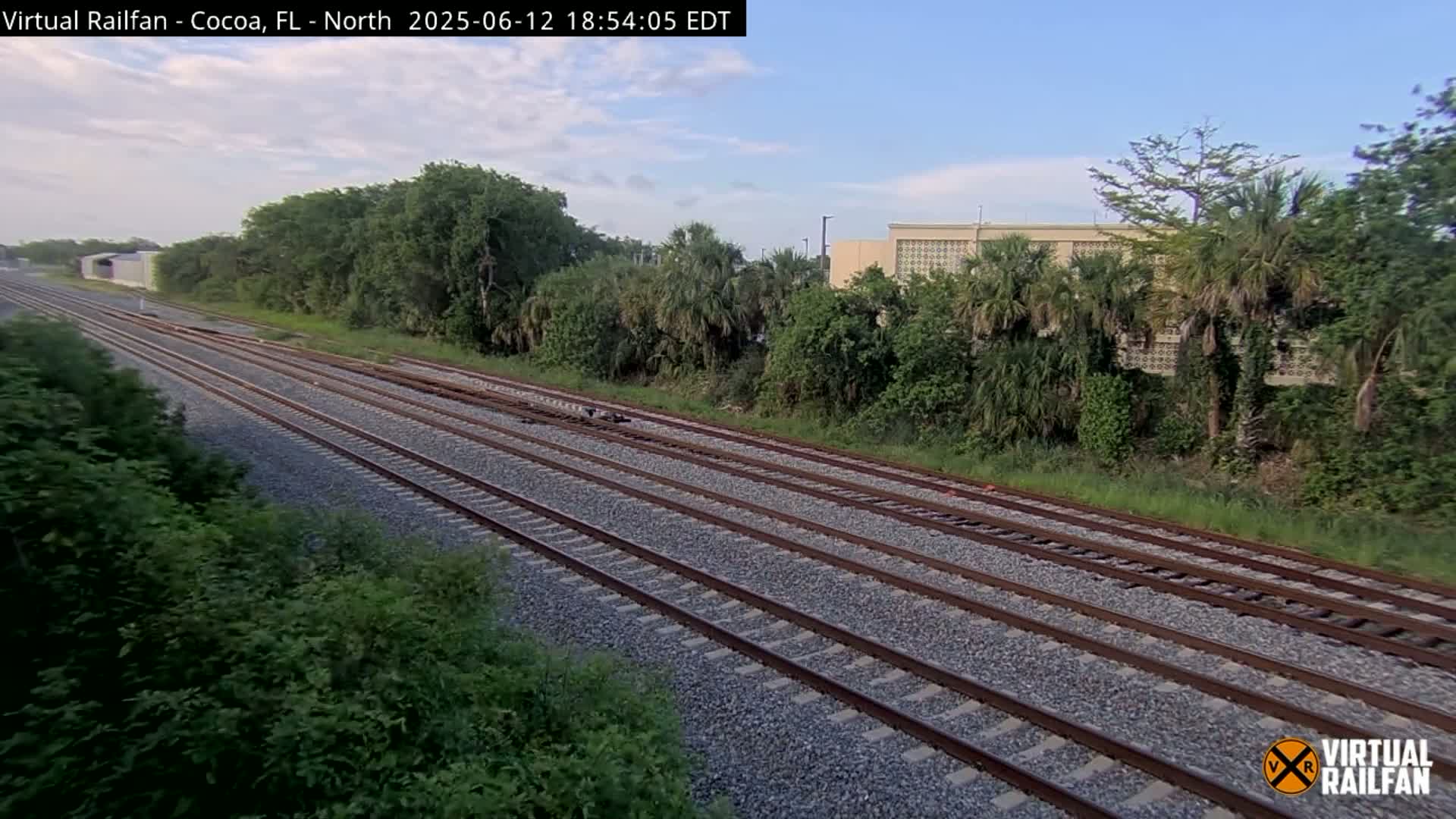 Cocoa, Florida East Coast Railway Brightline Live Cam - Cocoa, Brevard, Florida, USA