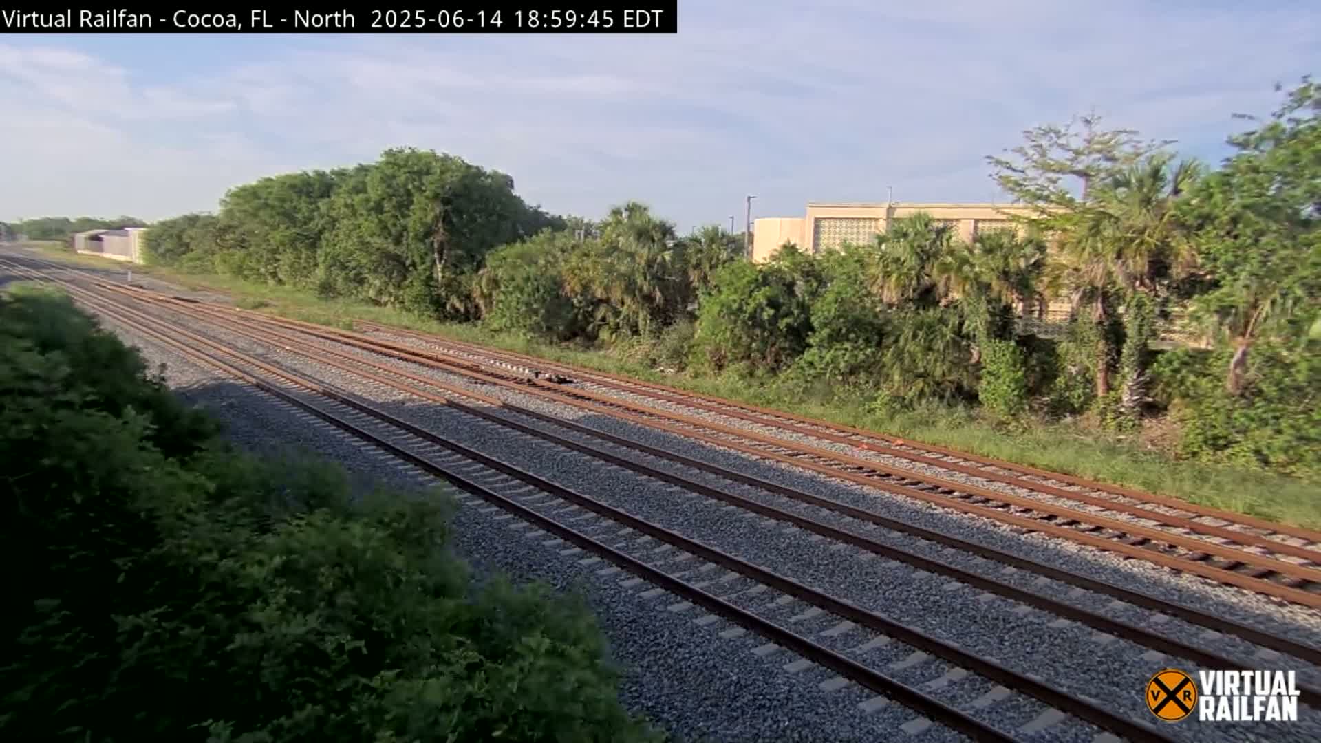 Cocoa, Florida East Coast Railway Brightline Live Cam - Cocoa, Brevard, Florida, USA