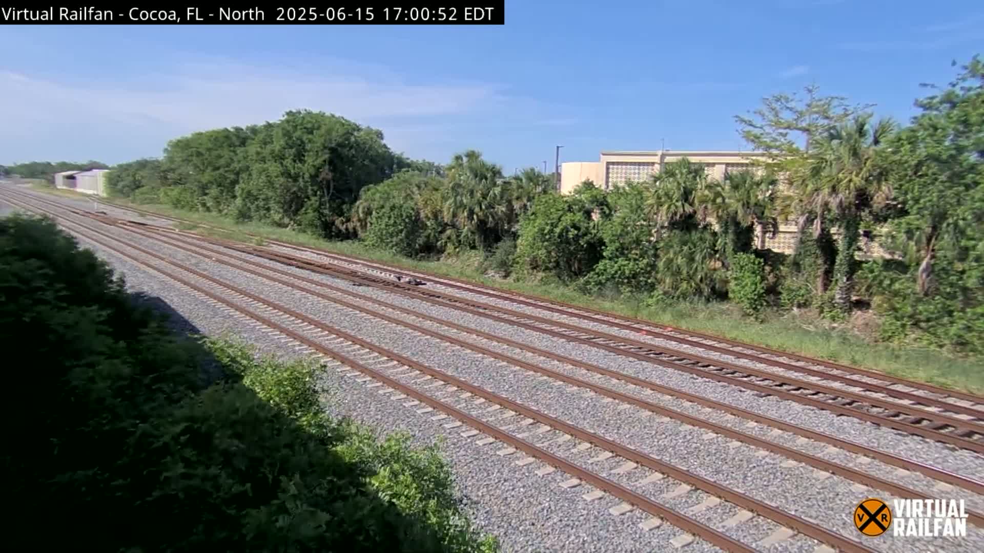 Cocoa, Florida East Coast Railway Brightline Live Cam - Cocoa, Brevard, Florida, USA