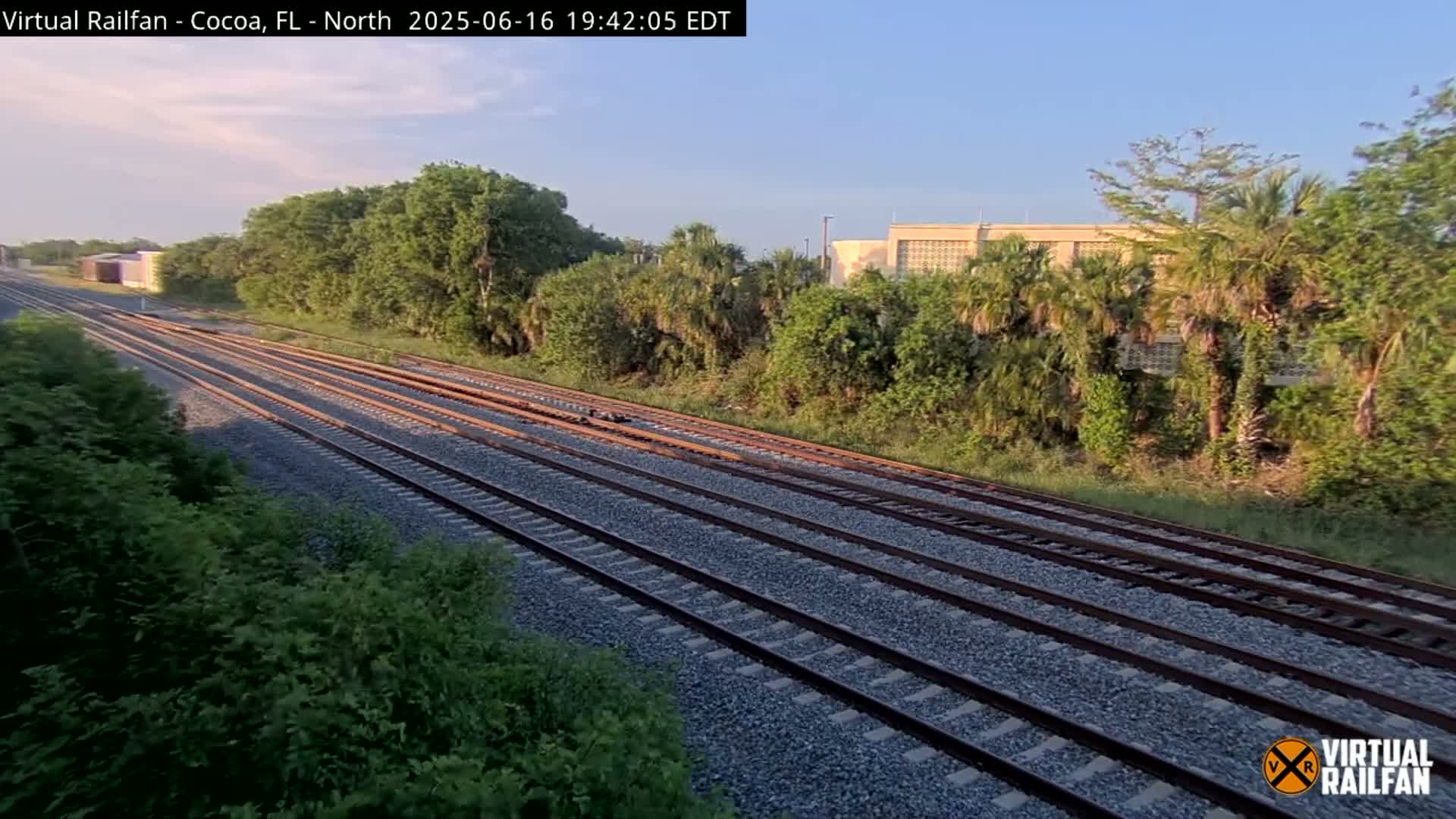 Cocoa, Florida East Coast Railway Brightline Live Cam - Cocoa, Brevard, Florida, USA