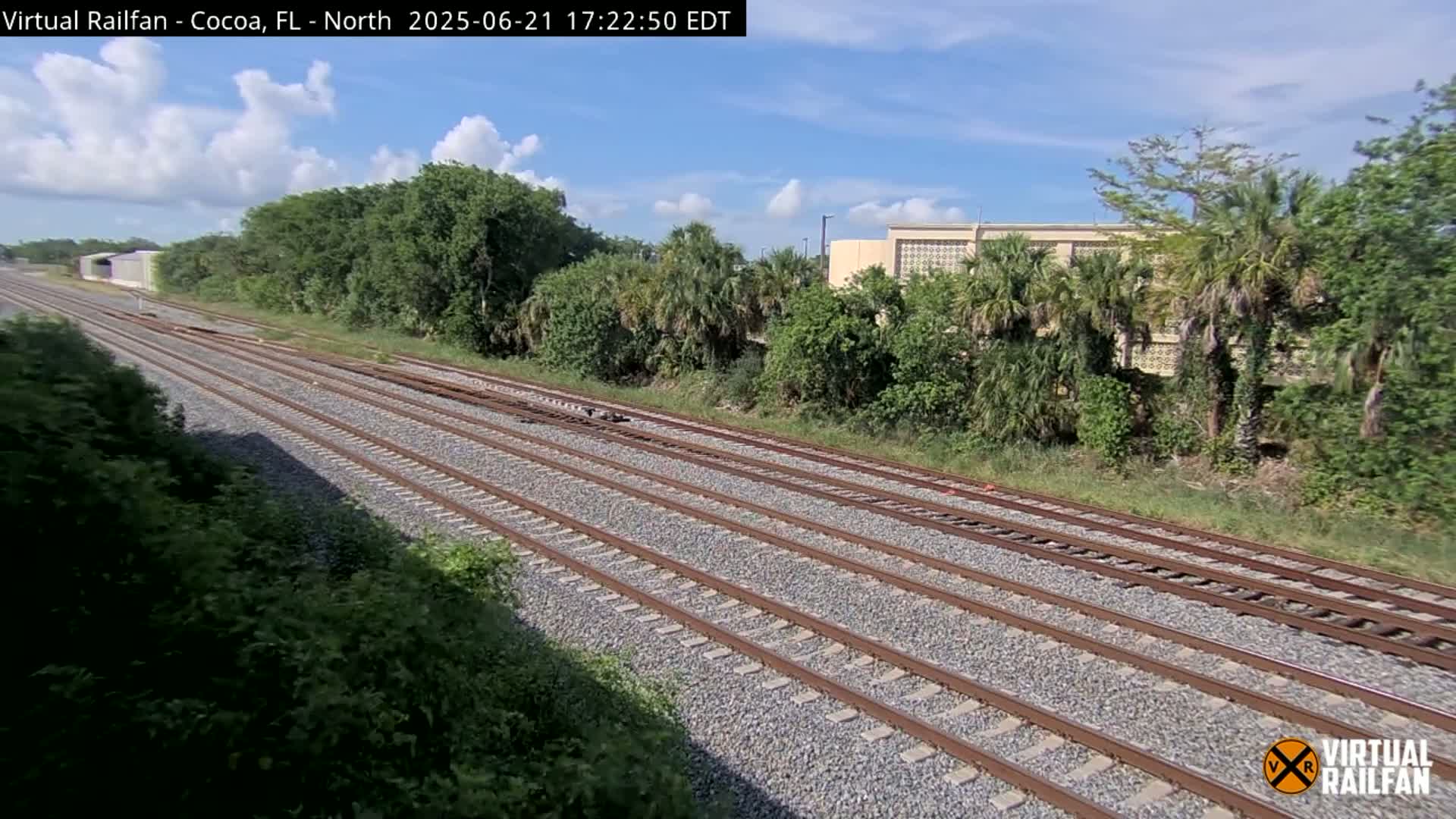 Cocoa, Florida East Coast Railway Brightline Live Cam - Cocoa, Brevard, Florida, USA