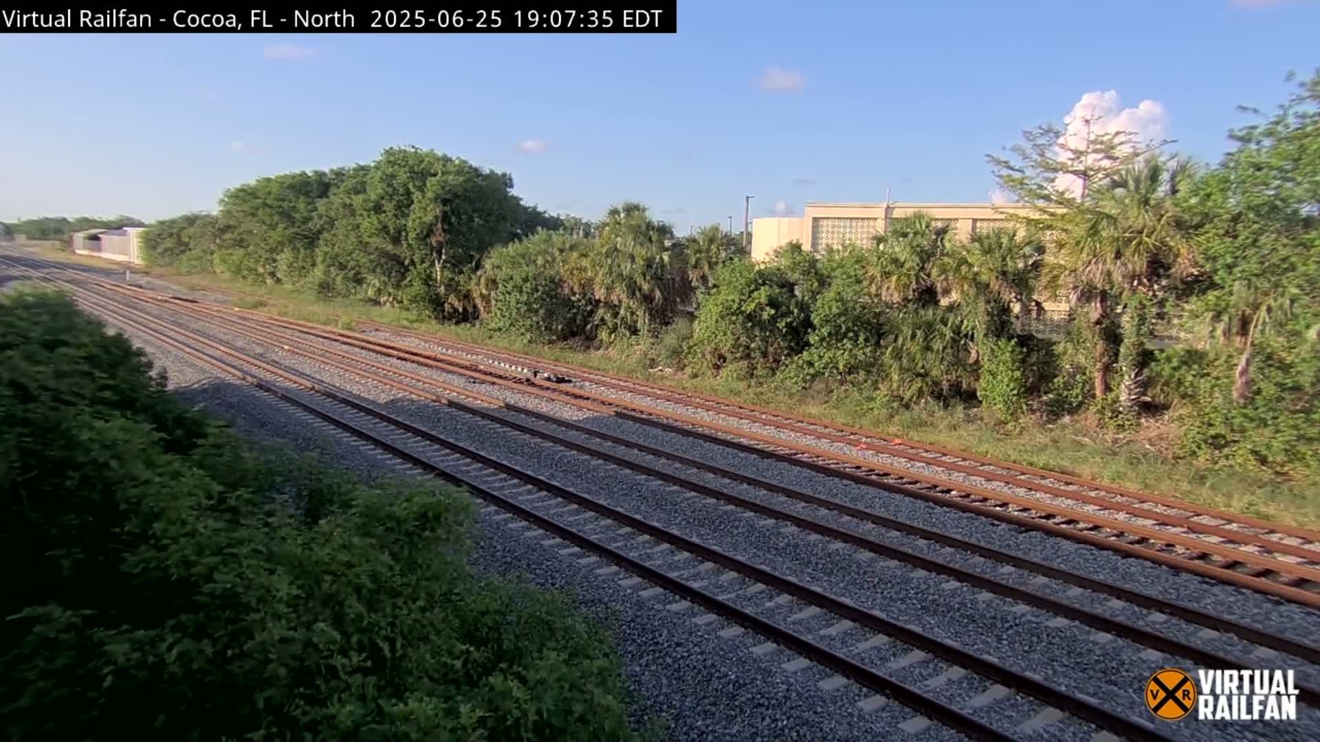 Cocoa, Florida East Coast Railway Brightline Live Cam - Cocoa, Brevard, Florida, USA