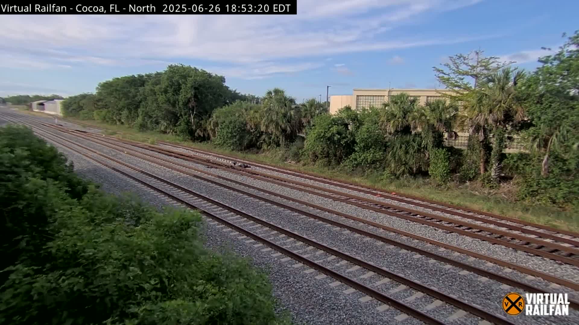 Cocoa, Florida East Coast Railway Brightline Live Cam - Cocoa, Brevard, Florida, USA
