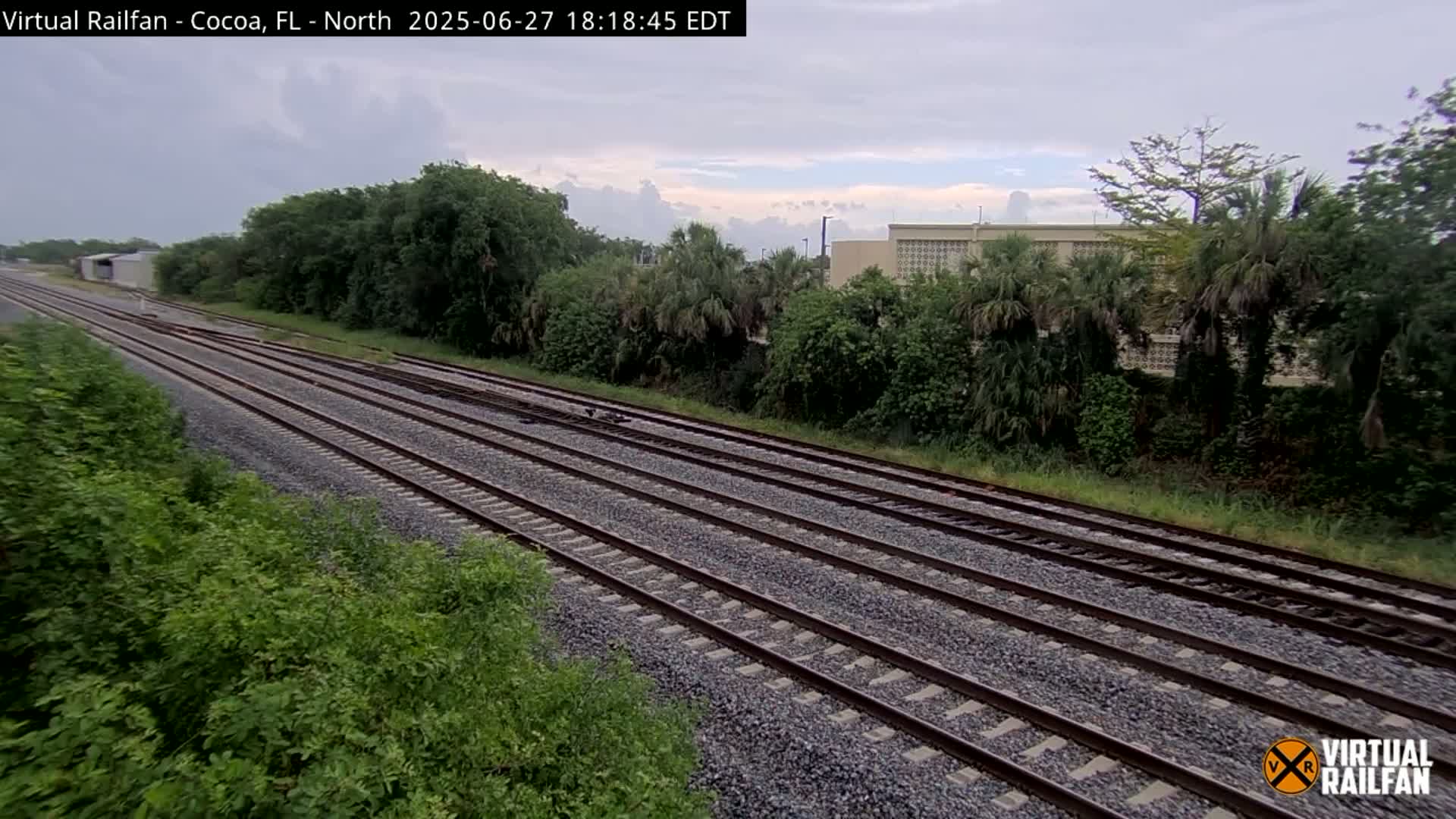 Cocoa, Florida East Coast Railway Brightline Live Cam - Cocoa, Brevard, Florida, USA