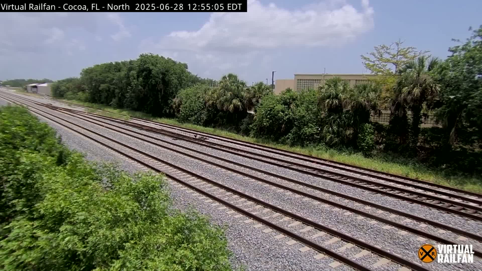 Cocoa, Florida East Coast Railway Brightline Live Cam - Cocoa, Brevard, Florida, USA