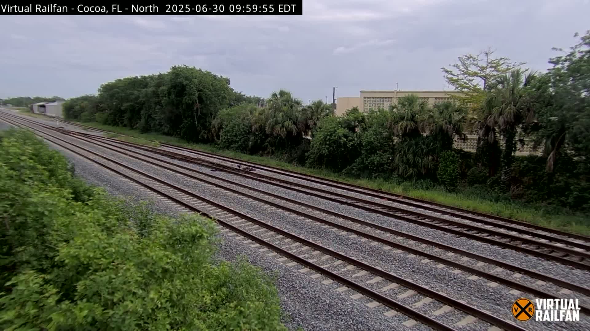 Cocoa, Florida East Coast Railway Brightline Live Cam - Cocoa, Brevard, Florida, USA
