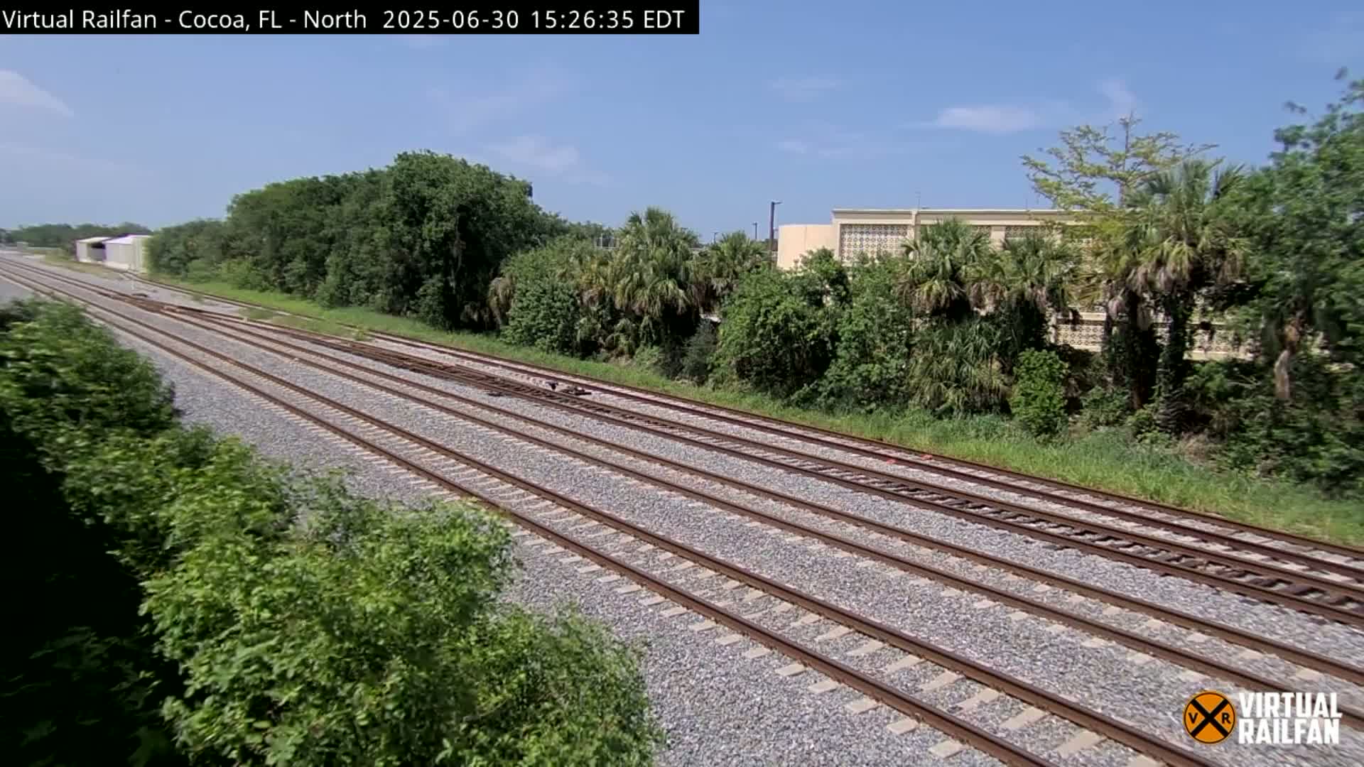 Cocoa, Florida East Coast Railway Brightline Live Cam - Cocoa, Brevard, Florida, USA