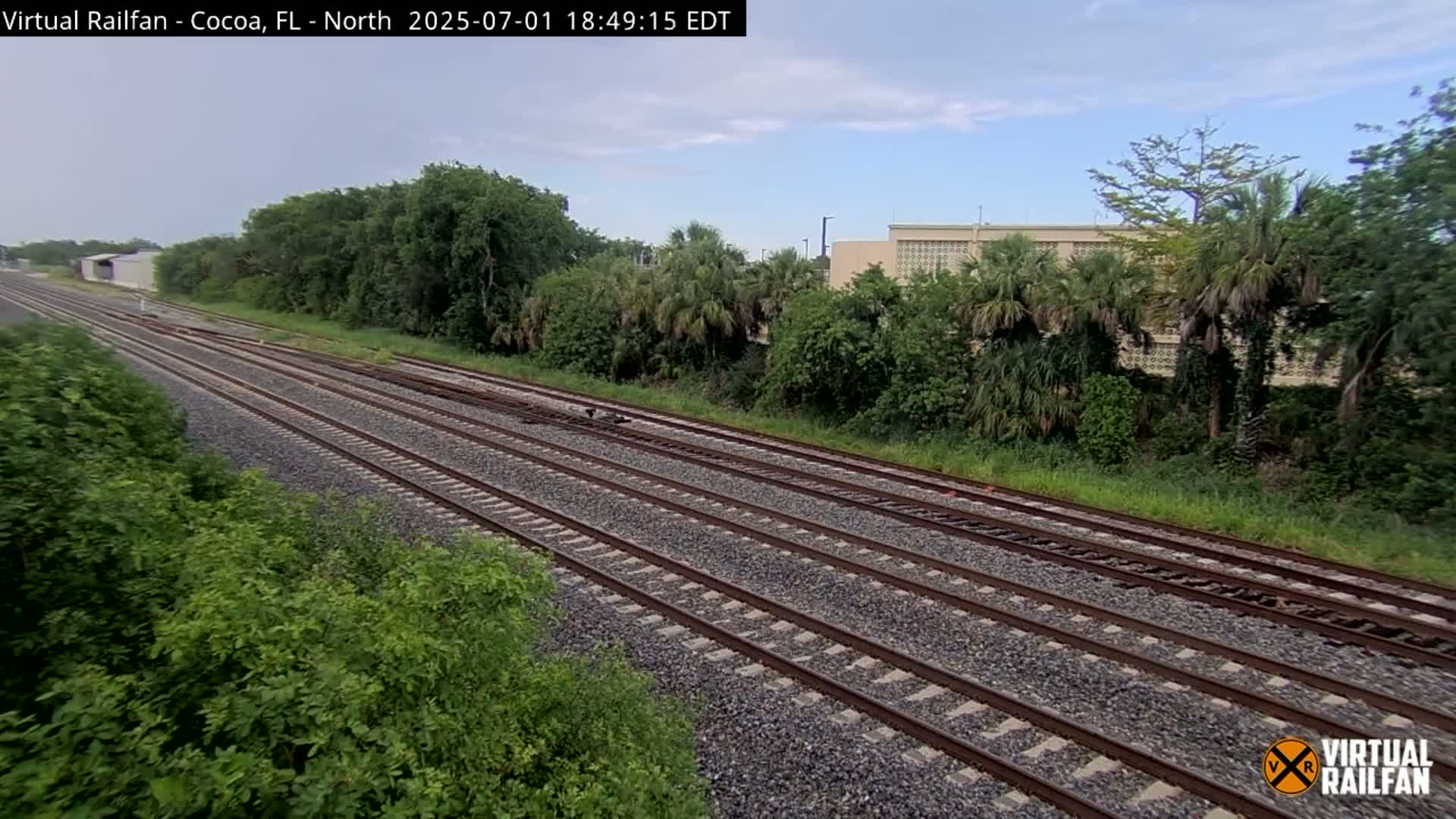 Cocoa, Florida East Coast Railway Brightline Live Cam - Cocoa, Brevard, Florida, USA