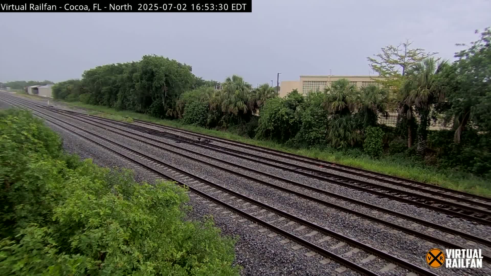 Cocoa, Florida East Coast Railway Brightline Live Cam - Cocoa, Brevard, Florida, USA