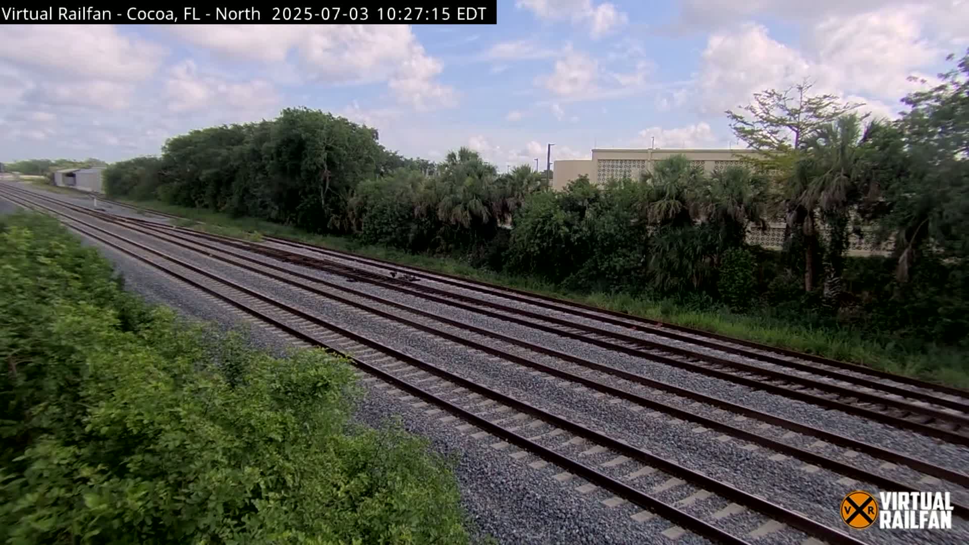 Cocoa, Florida East Coast Railway Brightline Live Cam - Cocoa, Brevard, Florida, USA