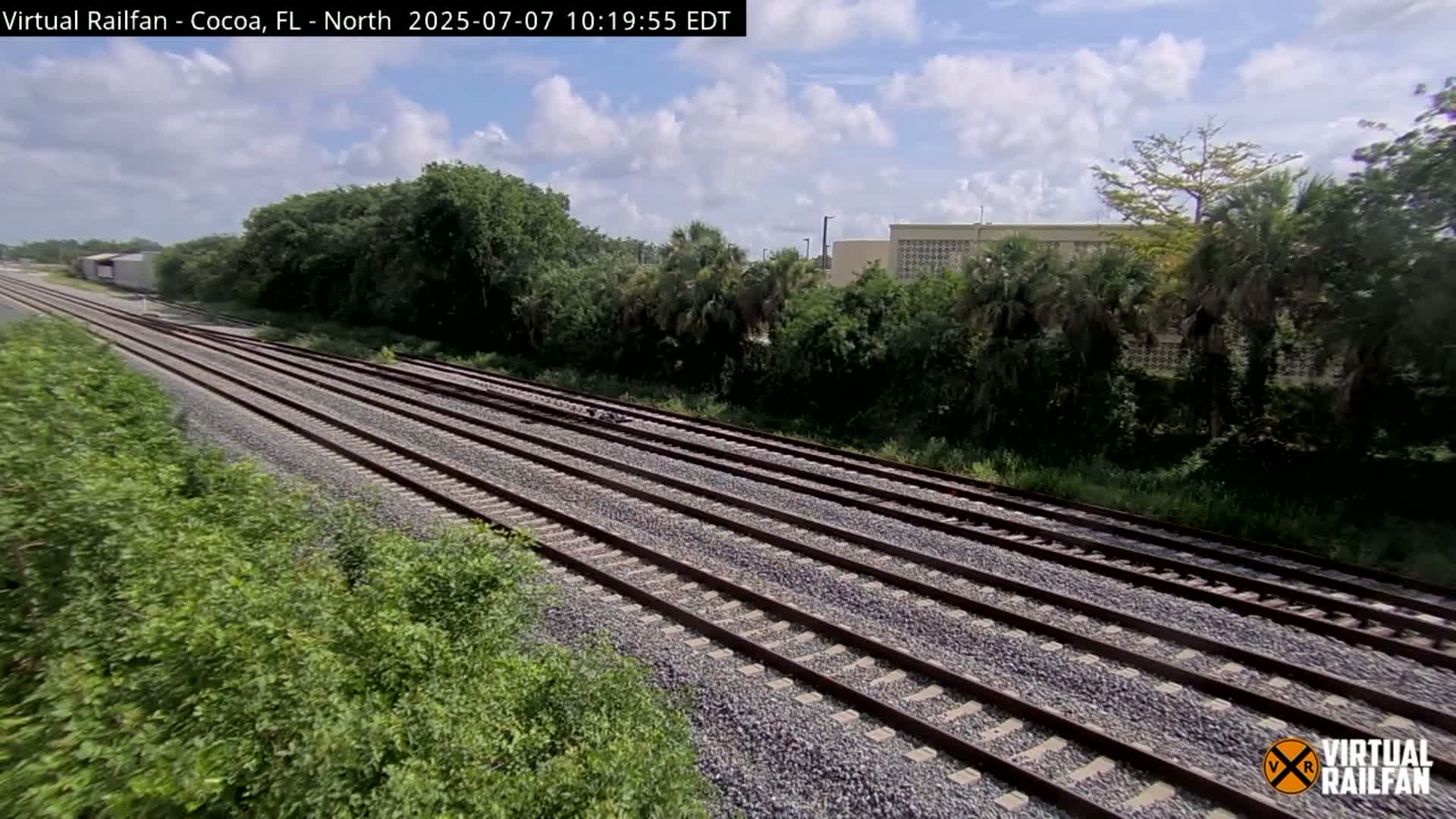 Cocoa, Florida East Coast Railway Brightline Live Cam - Cocoa, Brevard, Florida, USA