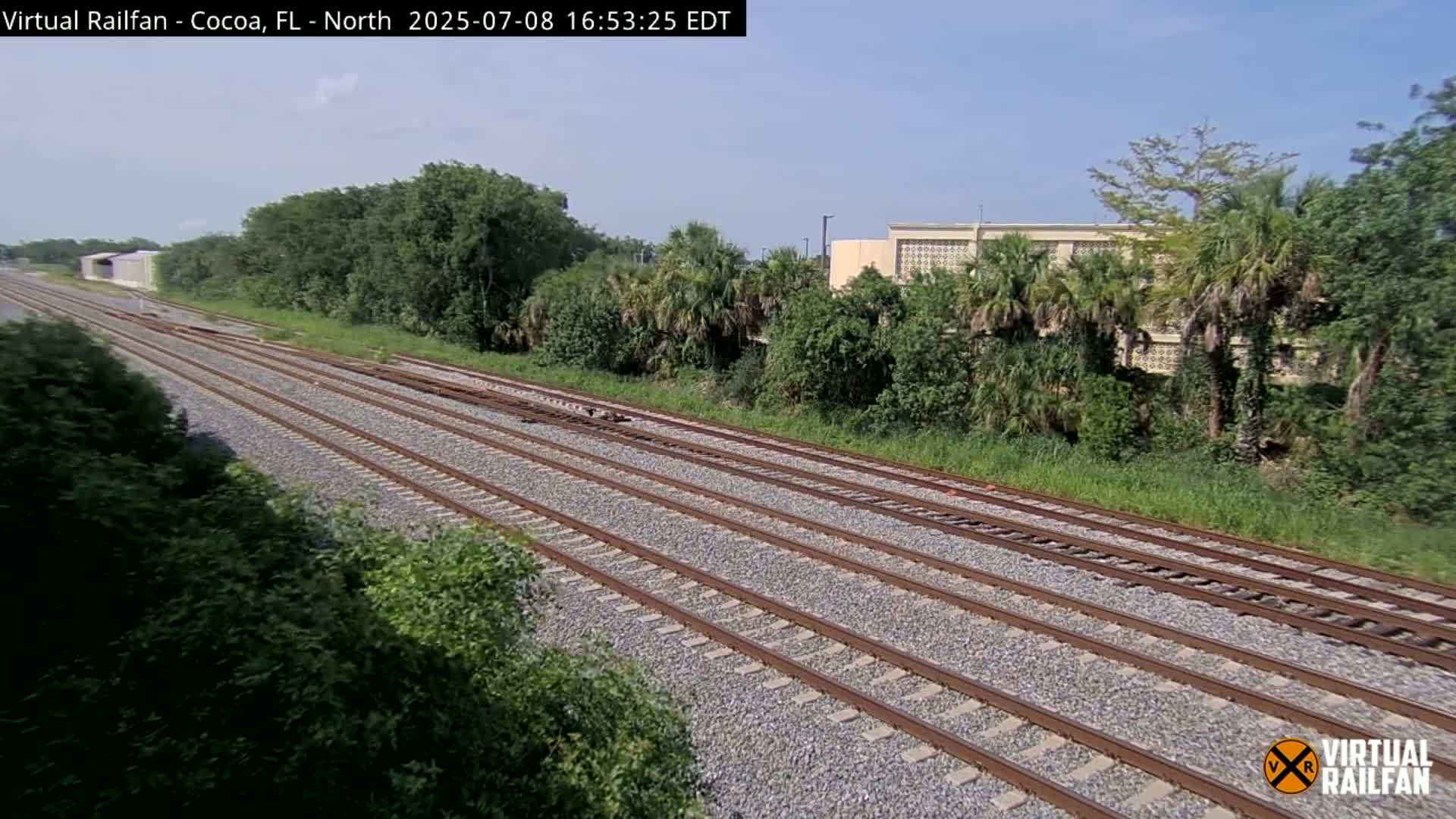 Cocoa, Florida East Coast Railway Brightline Live Cam - Cocoa, Brevard, Florida, USA