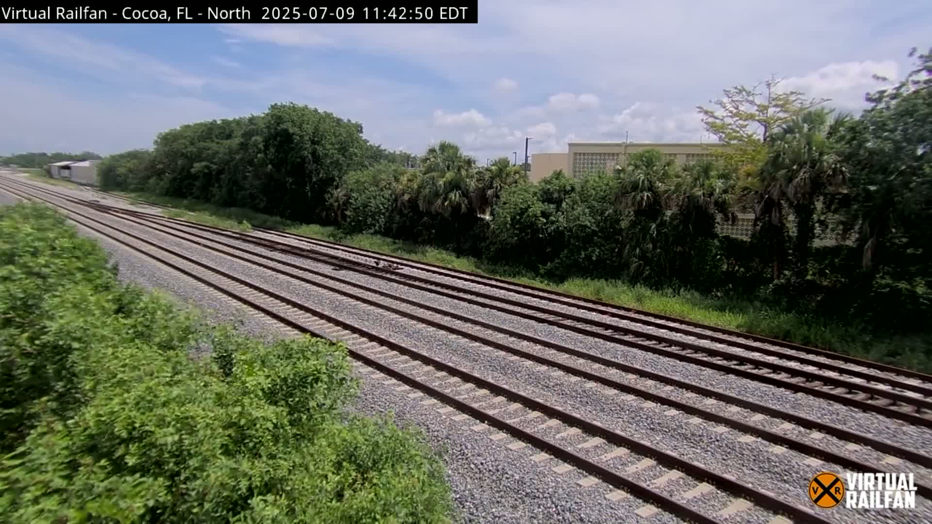 Cocoa, Florida East Coast Railway Brightline Live Cam - Cocoa, Brevard, Florida, USA
