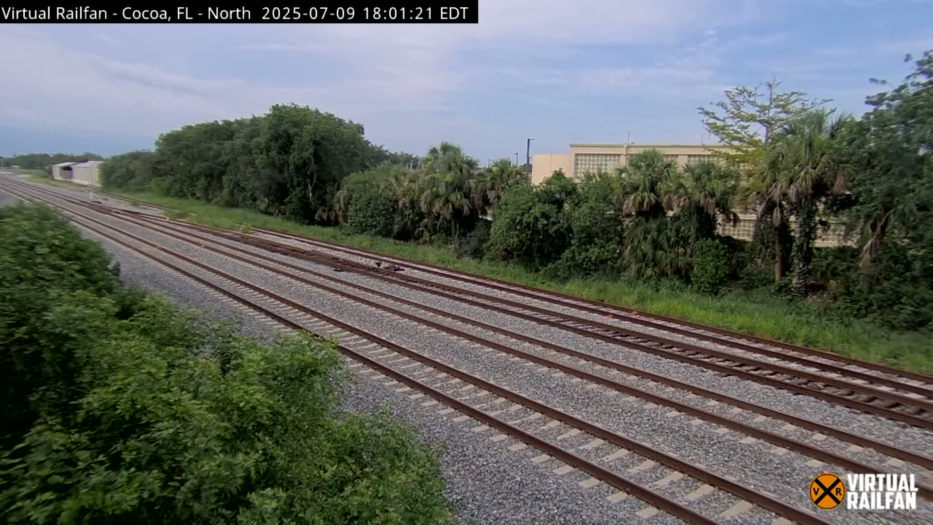 Cocoa, Florida East Coast Railway Brightline Live Cam - Cocoa, Brevard, Florida, USA