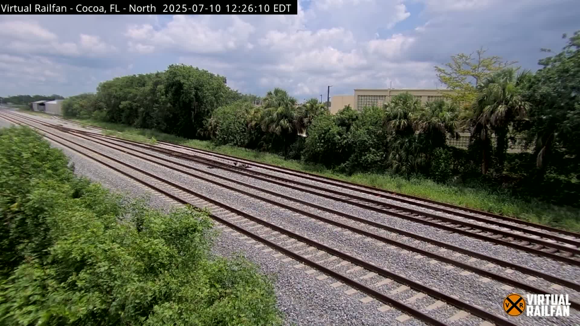 Cocoa, Florida East Coast Railway Brightline Live Cam - Cocoa, Brevard, Florida, USA