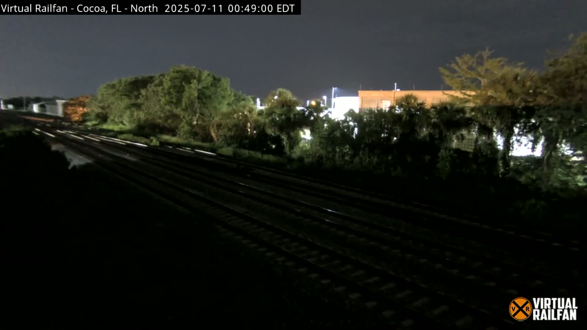 Cocoa, Florida East Coast Railway Brightline Live Cam - Cocoa, Brevard, Florida, USA