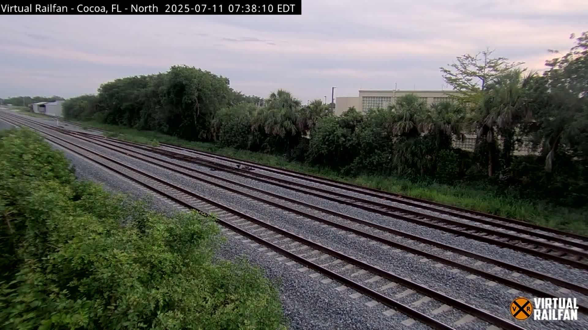 Cocoa, Florida East Coast Railway Brightline Live Cam - Cocoa, Brevard, Florida, USA