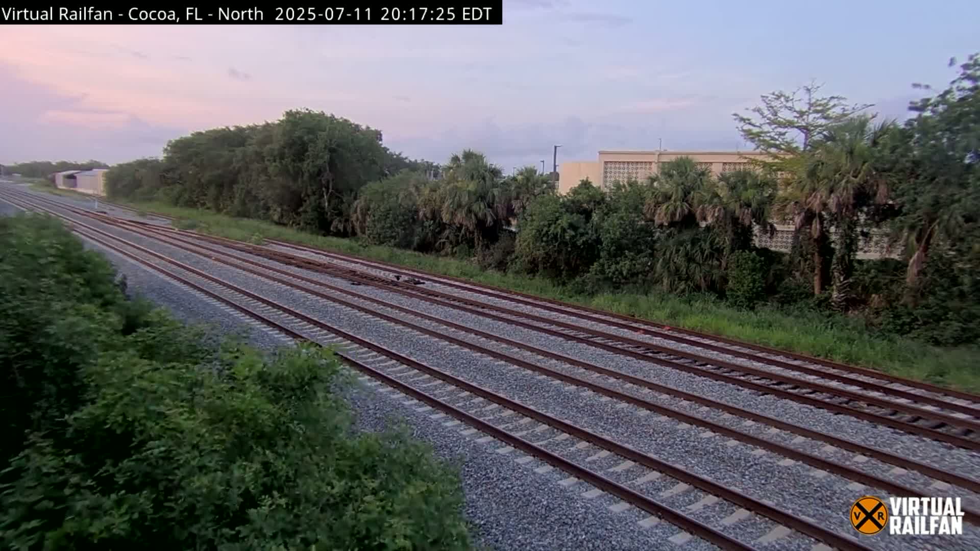 Cocoa, Florida East Coast Railway Brightline Live Cam - Cocoa, Brevard, Florida, USA