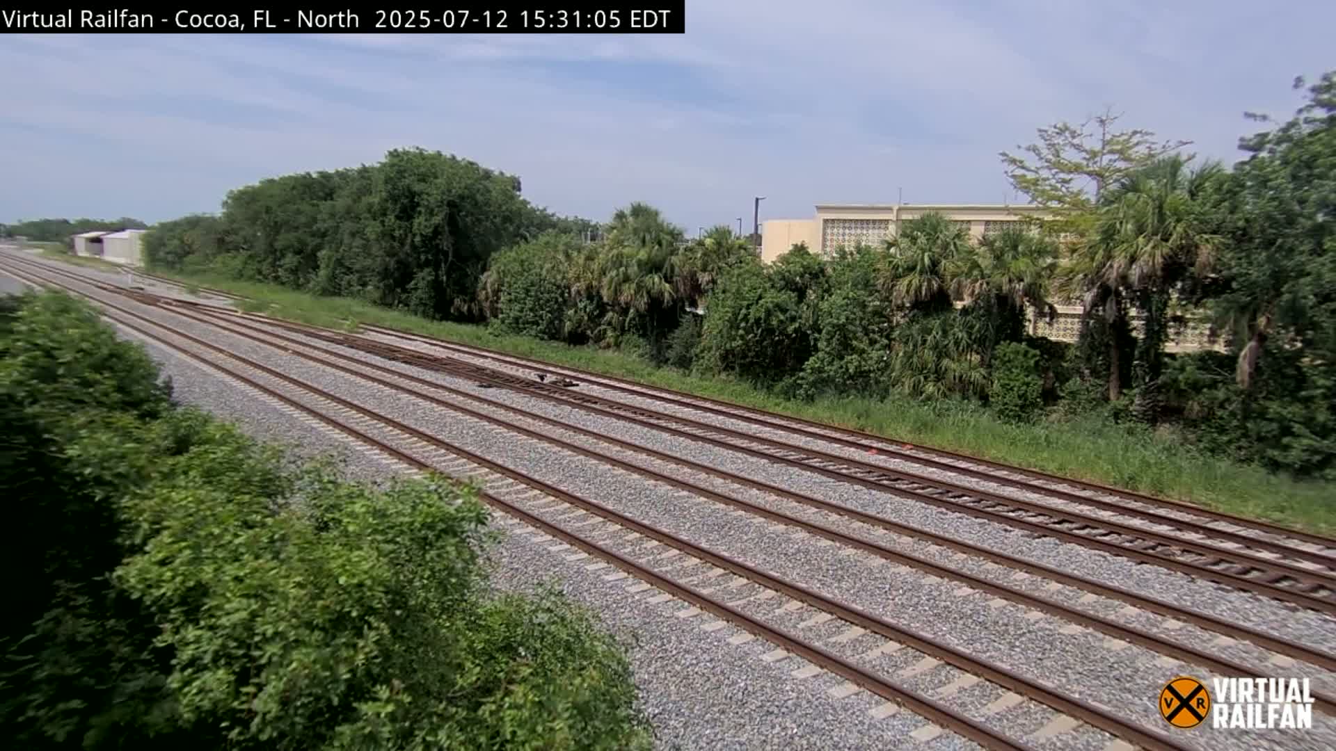 Cocoa, Florida East Coast Railway Brightline Live Cam - Cocoa, Brevard, Florida, USA