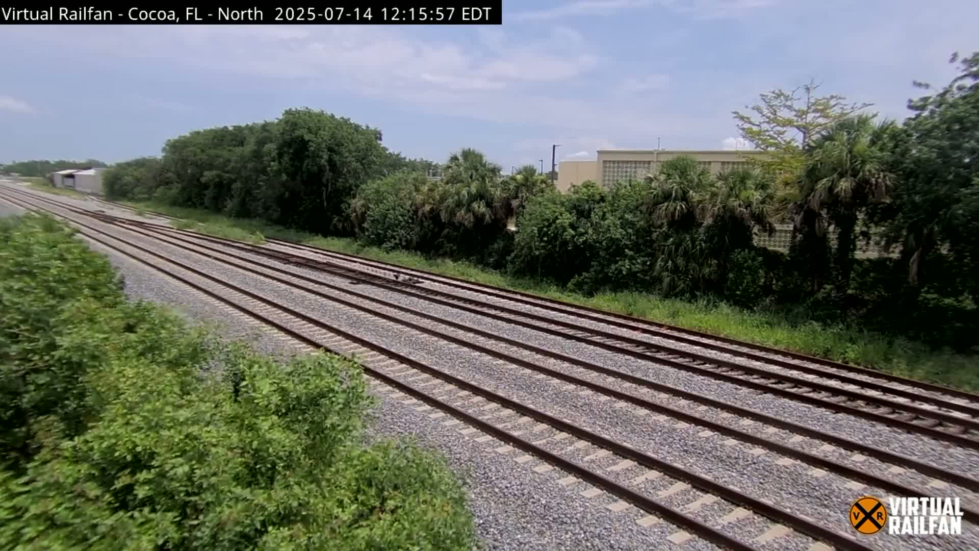 Cocoa, Florida East Coast Railway Brightline Live Cam - Cocoa, Brevard, Florida, USA