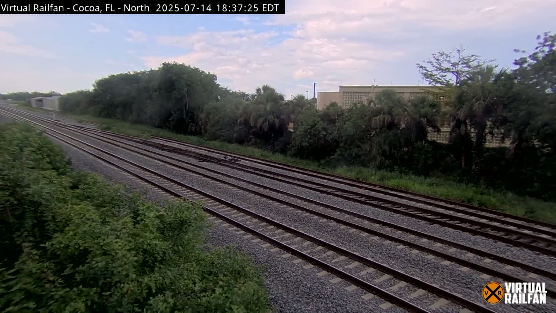 Cocoa, Florida East Coast Railway Brightline Live Cam - Cocoa, Brevard, Florida, USA