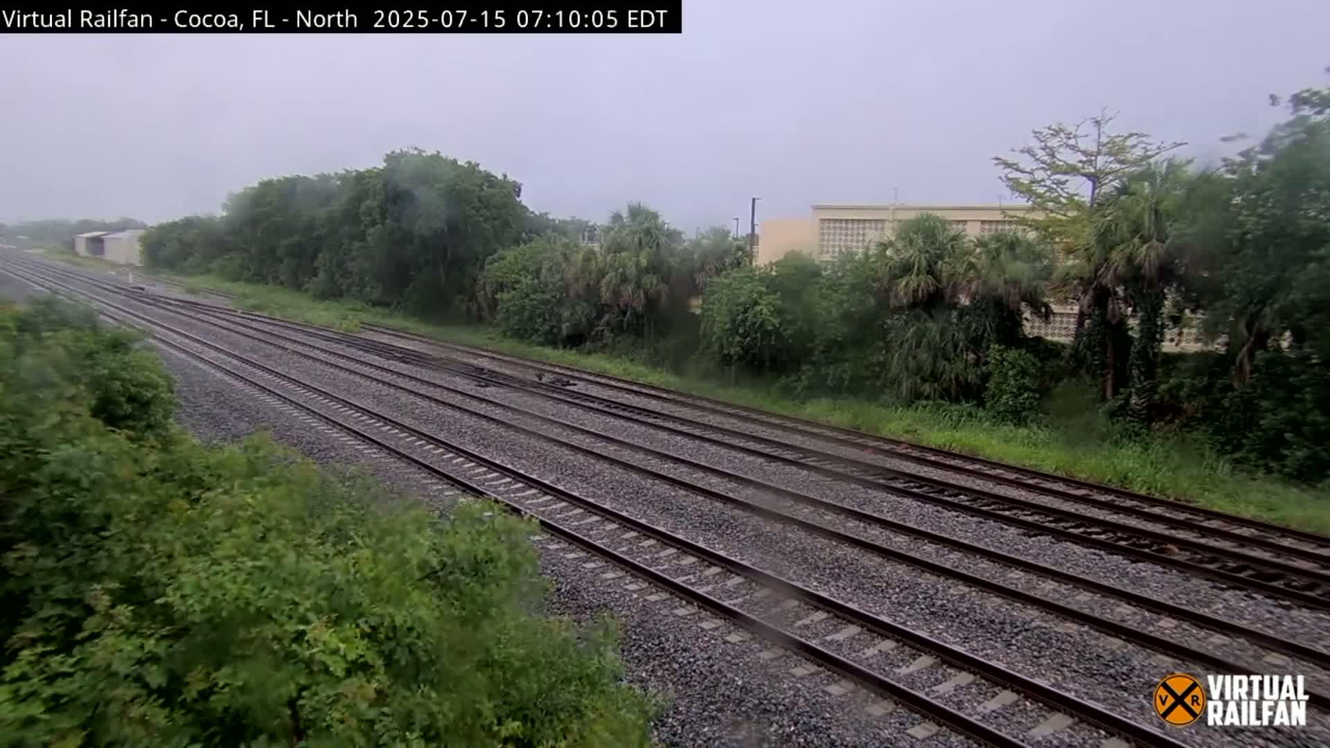 Cocoa, Florida East Coast Railway Brightline Live Cam - Cocoa, Brevard, Florida, USA