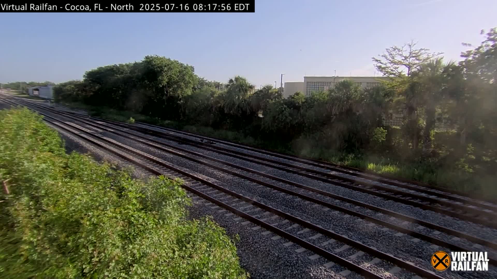 Cocoa, Florida East Coast Railway Brightline Live Cam - Cocoa, Brevard, Florida, USA