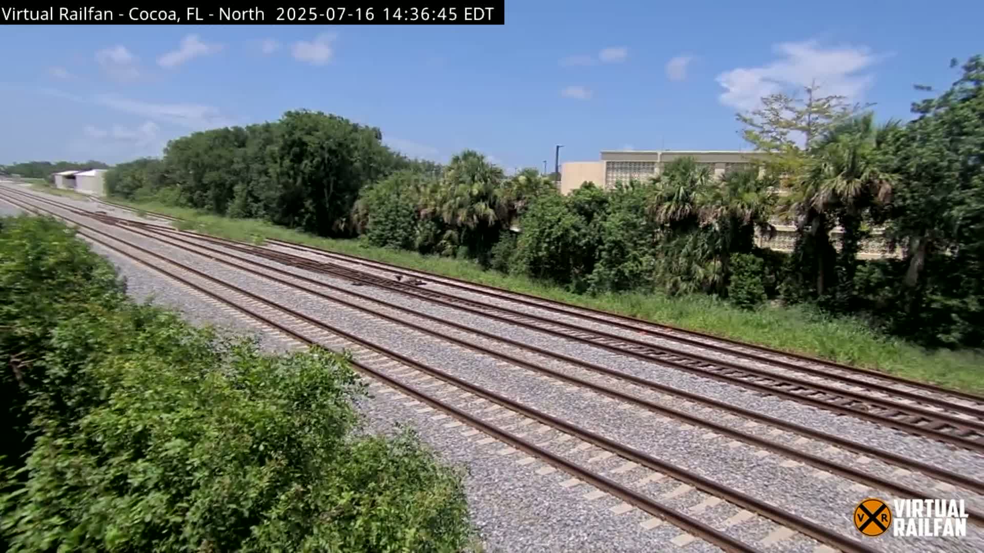 Cocoa, Florida East Coast Railway Brightline Live Cam - Cocoa, Brevard, Florida, USA